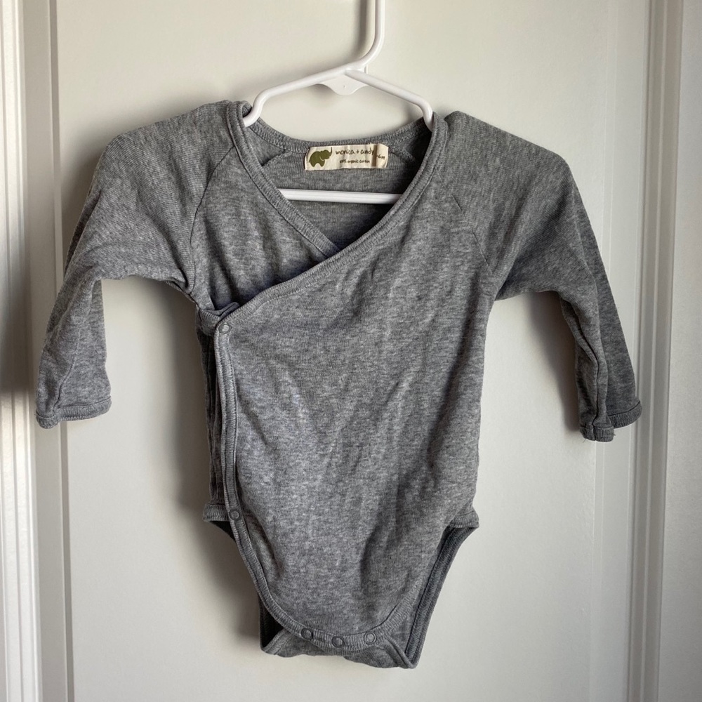 EUC Monica and Andy Heather grey Lucky Bodysuit
